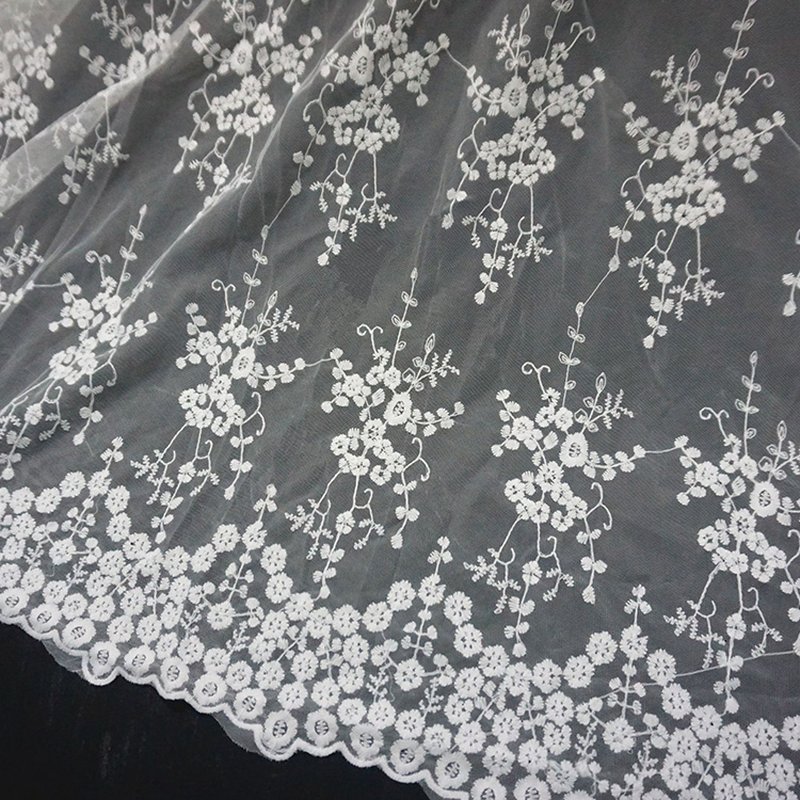 Evening Lace Trim Polyester Sequin Fabric for Bridal Wholesale Supplie 5